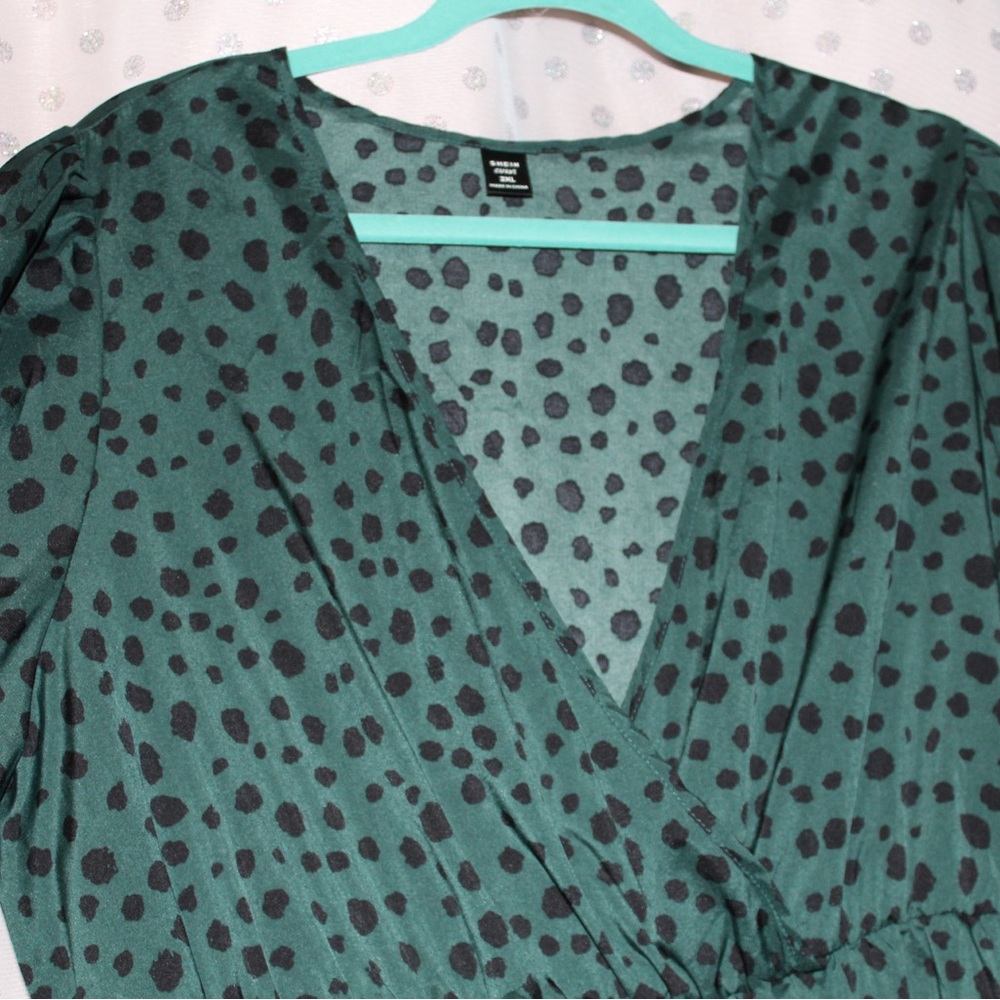 Frenchy Dalmatian long sleeve dress